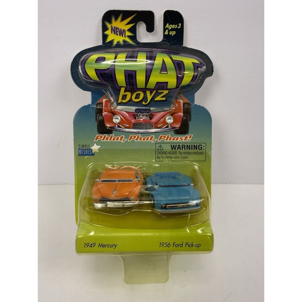 SIMPLE WISHES PHAT BOYZ #6 1956 FORD PICKUP & 1949 MERCURY 2 CAR SET NIP RARE